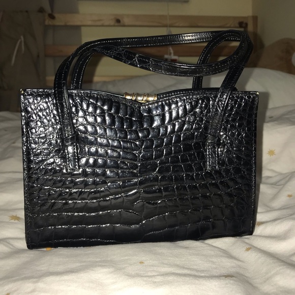 Saks Fifth Avenue vintage alligator mini bag. - Picture 1 of 8